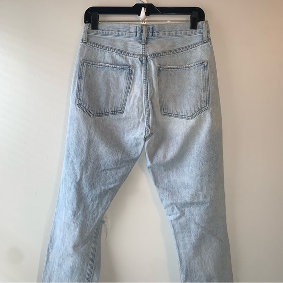 Agolde Light Blue Straight Leg Jeans - Picture 11 of 16